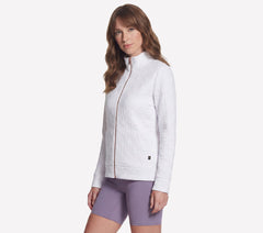 Women Skechers GO WALK Everywhere Cozy Fit Diamond Jacket