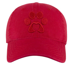 Women Skechers Paw Print Twill Washed Hat