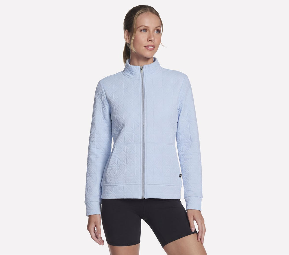 Women Skechers GO WALK Everywhere Cozy Fit Diamond Jacket