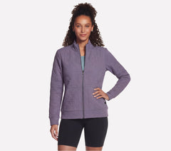 Women Skechers GO WALK Everywhere Cozy Fit Diamond Jacket