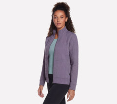 Women Skechers GO WALK Everywhere Cozy Fit Diamond Jacket