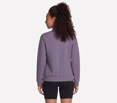 Women Skechers GO WALK Everywhere Cozy Fit Diamond Jacket