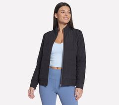 Women Skechers GO WALK Everywhere Cozy Fit Diamond Jacket