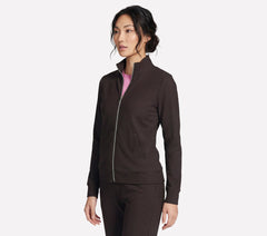 Women Skechers GO Luxe Rib Everyday Full Zip Jacket