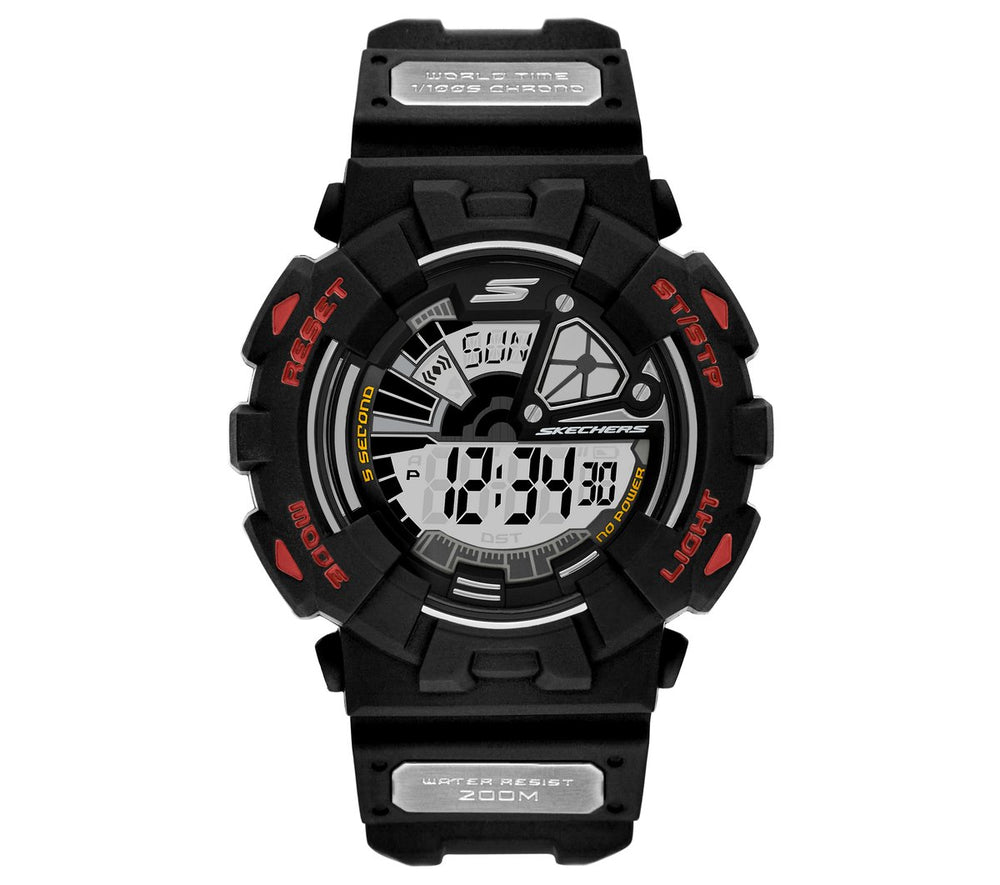Men Skechers Digital Black Watch