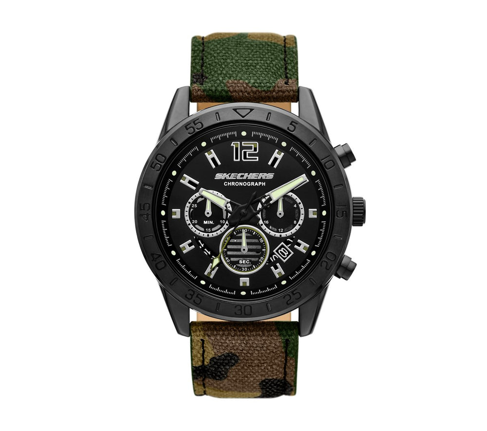 Men Skechers Kornblum Camo Watch