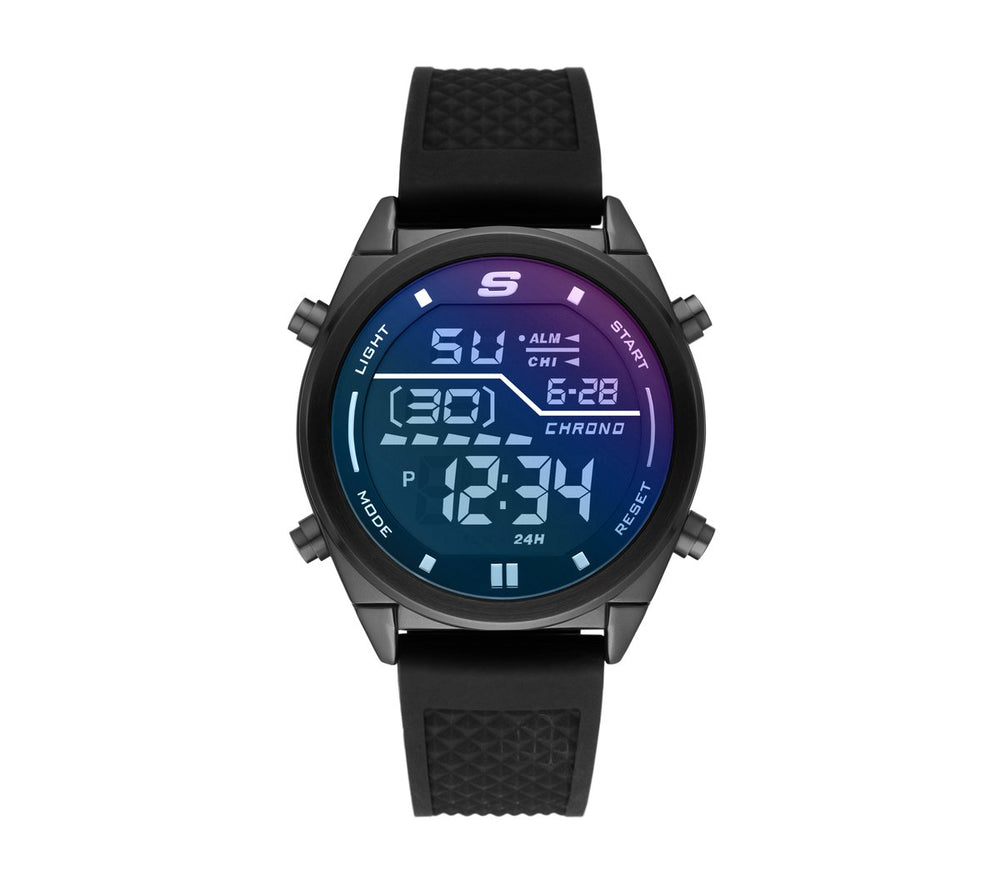 Men Skechers Accessories Blue Face Digital Watch