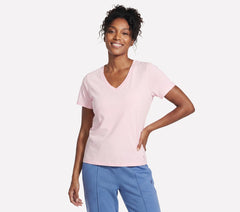 Women Skechers Pima V-Neck Tee