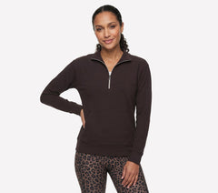 Women Skechers GO LUXE Rib 1/4 Zip