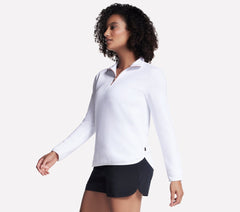 Women Skechers Soft Knit Ottoman 1/4 Zip