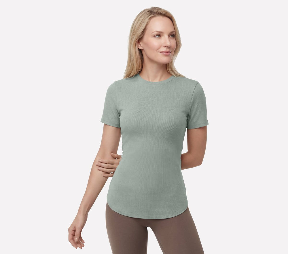 Women Skechers GO WALK Luxe Rib Tunic Tee