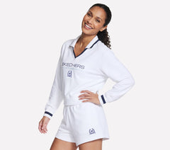 Women Skechers Court Classic Polo Crew