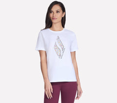 Women Skechers Floral Diamond Short Sleeve Tee
