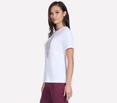 Women Skechers Floral Diamond Short Sleeve Tee