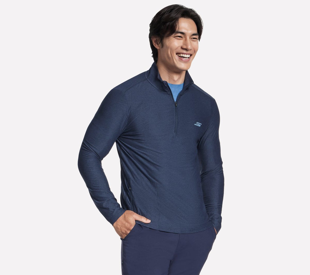 Men Skechers GO DRI All Day 1/4 Zip