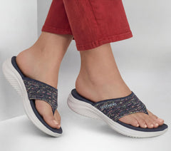 Women Skechers Ultra Flex 3.0 Sandal - Confetti Dreams