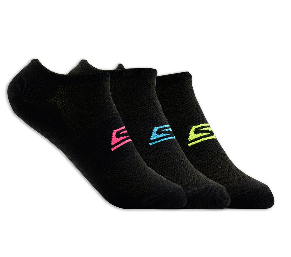 Women Skechers 3 Pack No Show Stretch Socks