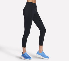 Women Skechers GO WALK Rib Mix High Waisted 7/8 Legging