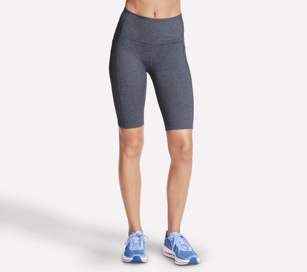 Women Skechers GO WALK High Waisted 10 Inch Bike Short