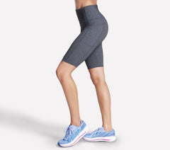 Women Skechers GO WALK High Waisted 10 Inch Bike Short