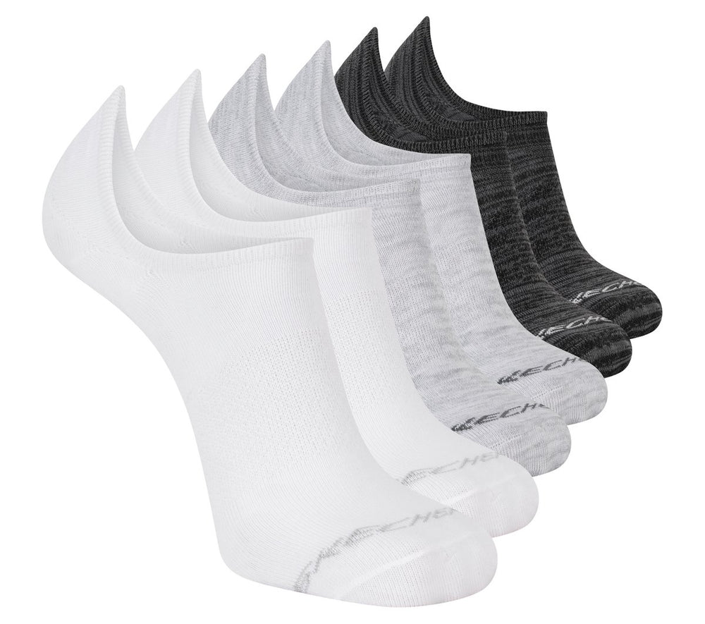 Men Skechers 6 Pack Men's Sneaker Liner Socks