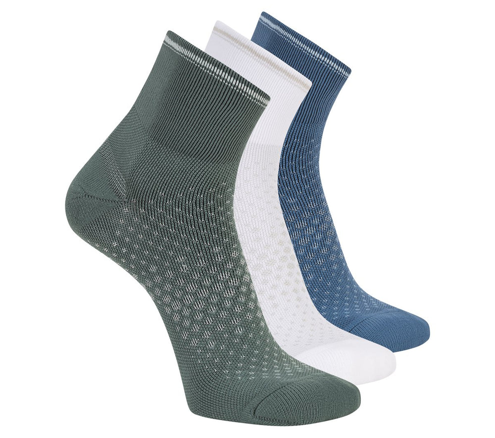 Men Skechers 3 Pack Men's Performance Running Quarter Socks