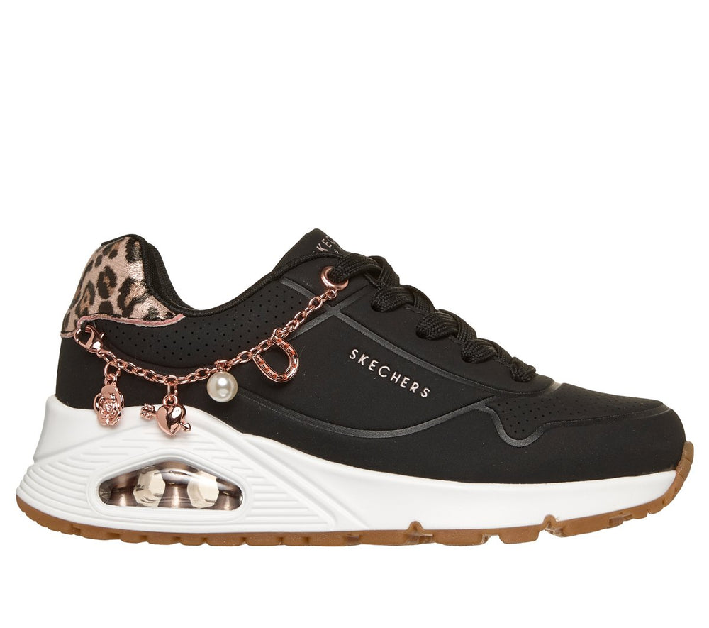 Kids Skechers UNO Gen1 - Leopard Rockstar