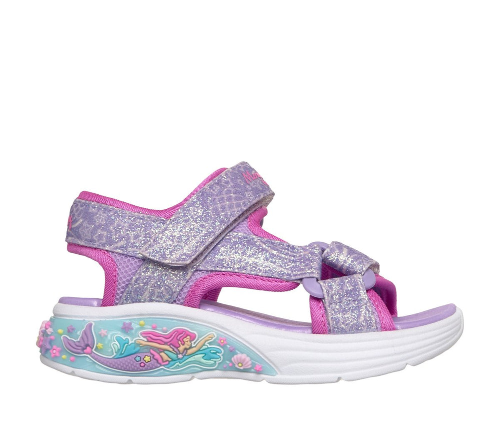 Kids Skechers S-Lights: Mermaid Dreams Sandal - Marina Bliss