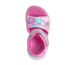 Kids Skechers S-Lights: Heart Lights Sandal - Heart Beam