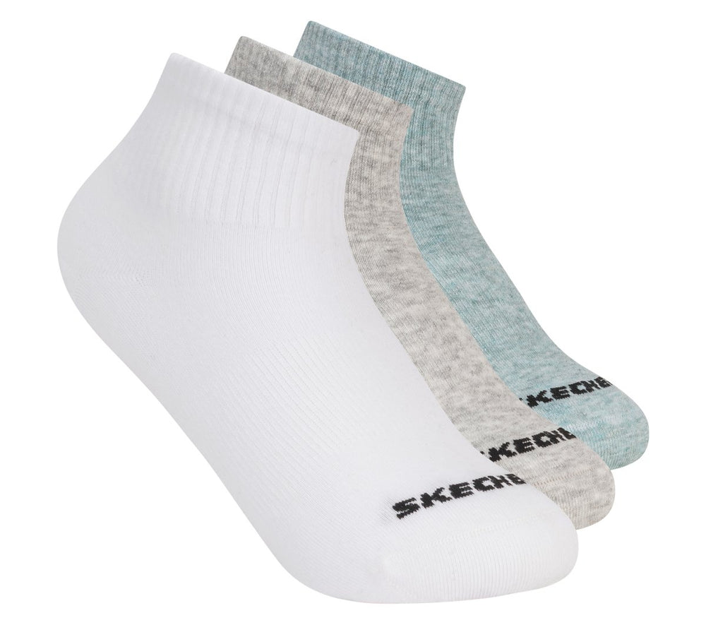 Kids Skechers 3 Pack Boys' Quarter Crew Cotton Socks