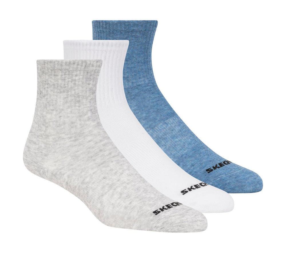 Kids Skechers 3 Pack Boys' Crew Cotton Socks