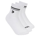 Kids Skechers 3 Pack Girls' Low Crew Ribbed Socks