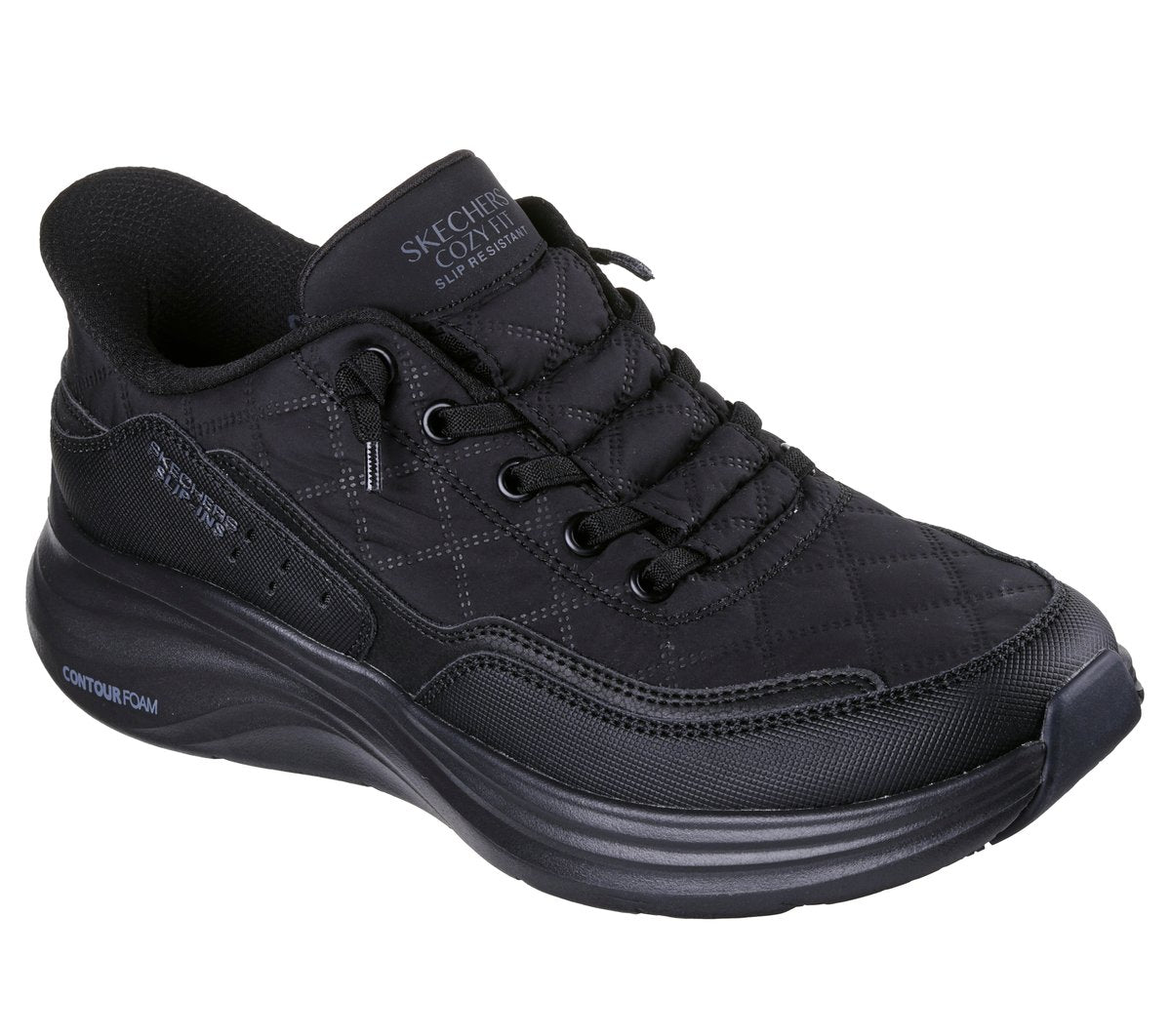 Women Skechers Slip-ins Work Slip-Resistant: Contour Foam - Cozy Fit