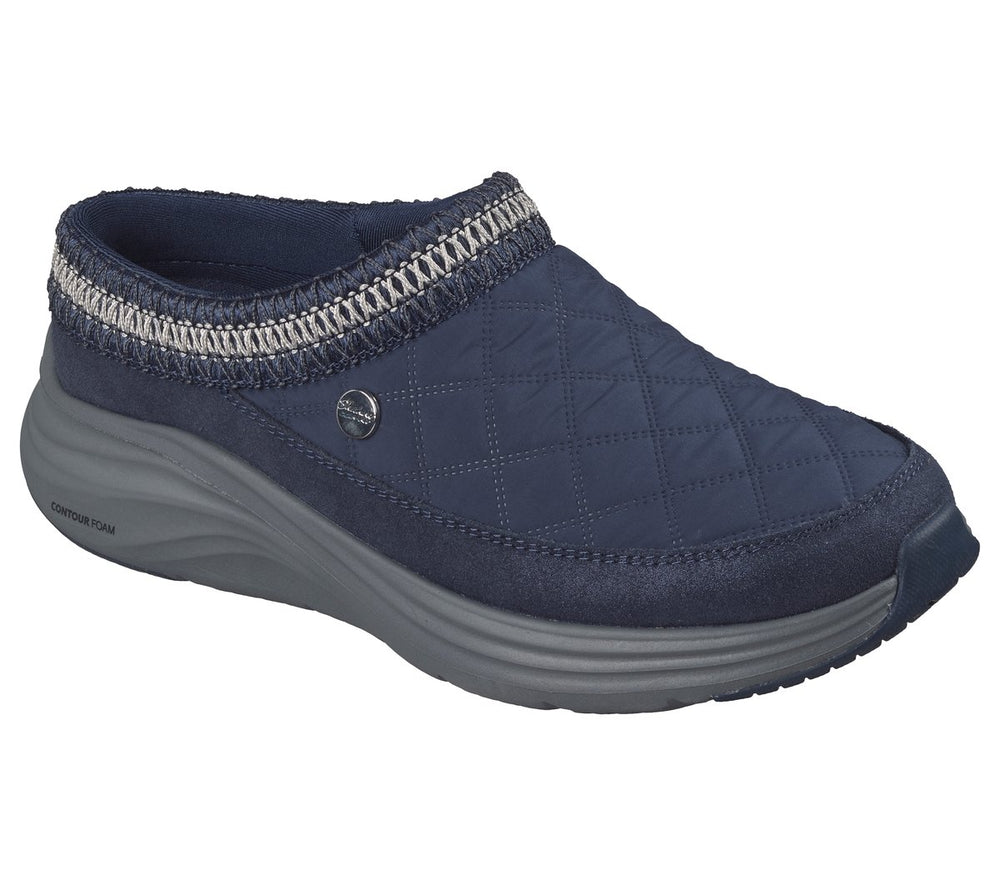 Women Skechers Contour Foam Boot - Cozy Fit Cascade