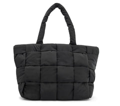 Women|Kids Skechers Quilted Checkered Shopper Bag