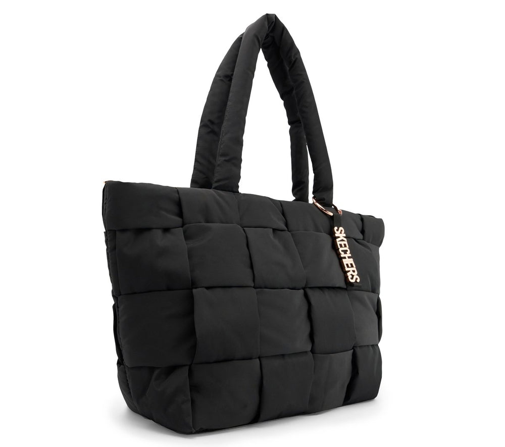 Women|Kids Skechers Quilted Checkered Shopper Bag