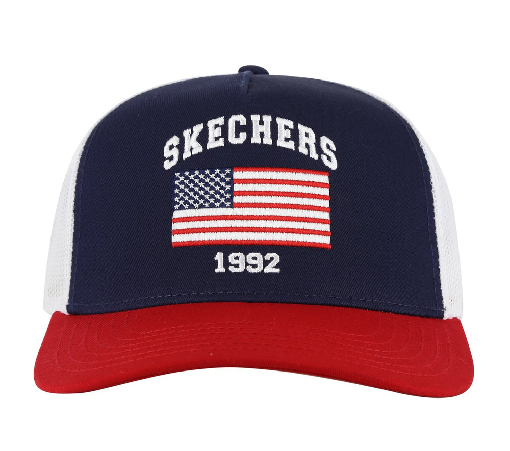 Women|Men Skechers USA Flag Hat