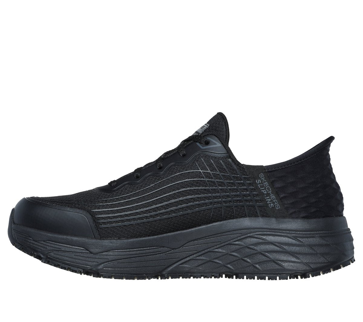 Men Skechers Slip-ins Work Slip-Resistant Relaxed Fit: Max Cushioning Elite - Remmal