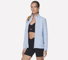 Women Skechers GO WALK Everywhere Cozy Fit Diamond Jacket