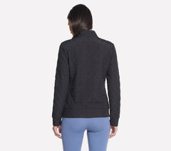 Women Skechers GO WALK Everywhere Cozy Fit Diamond Jacket