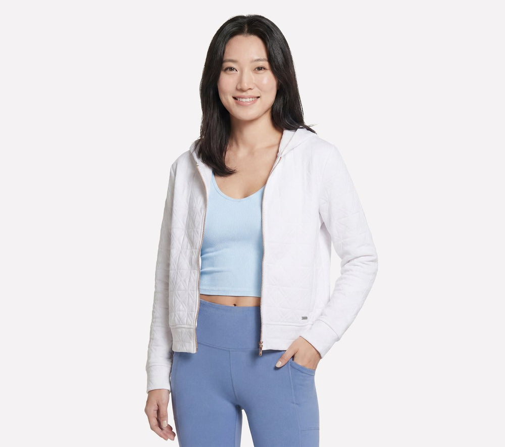 Women Skechers GO WALK Cozy Fit Diamond Jacket