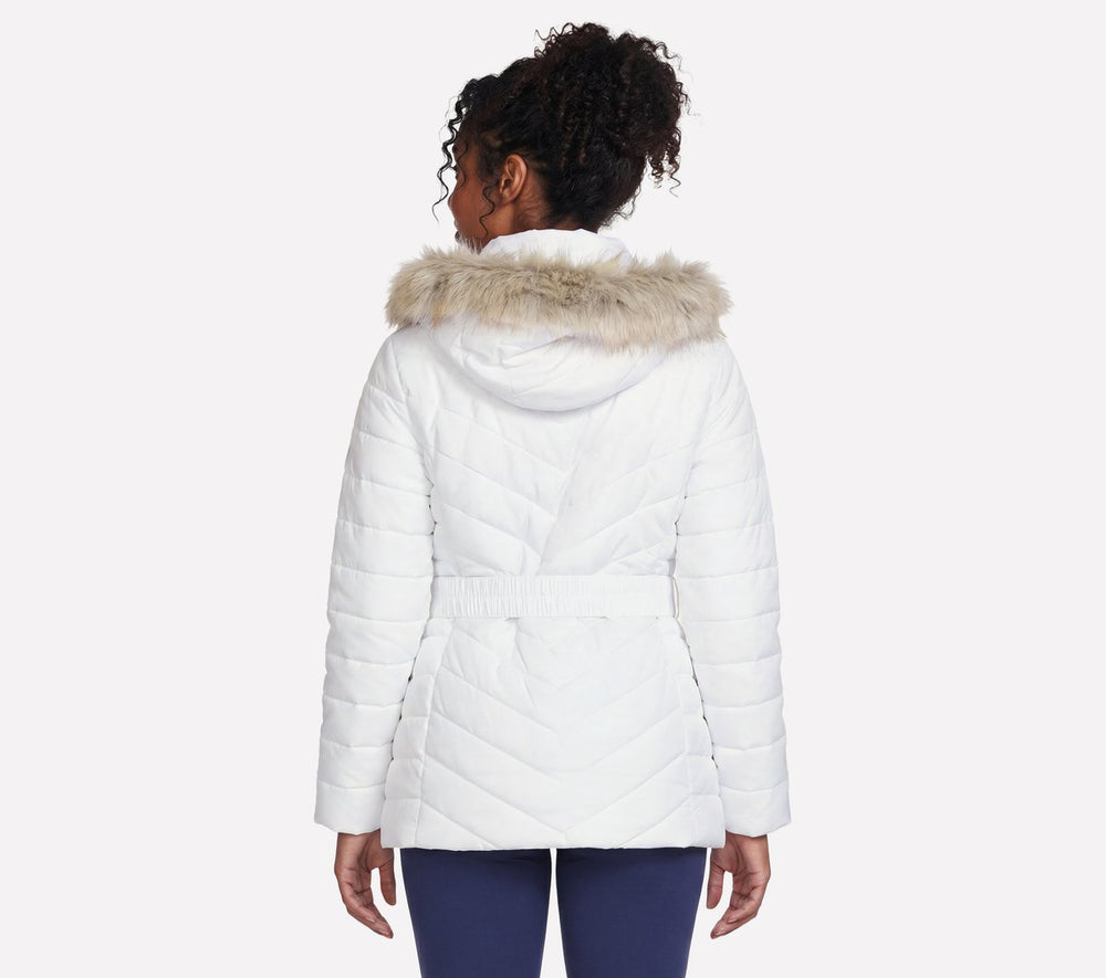 Women Skechers On-The-GO GO SHIELD Cozy Fit Belted Parka