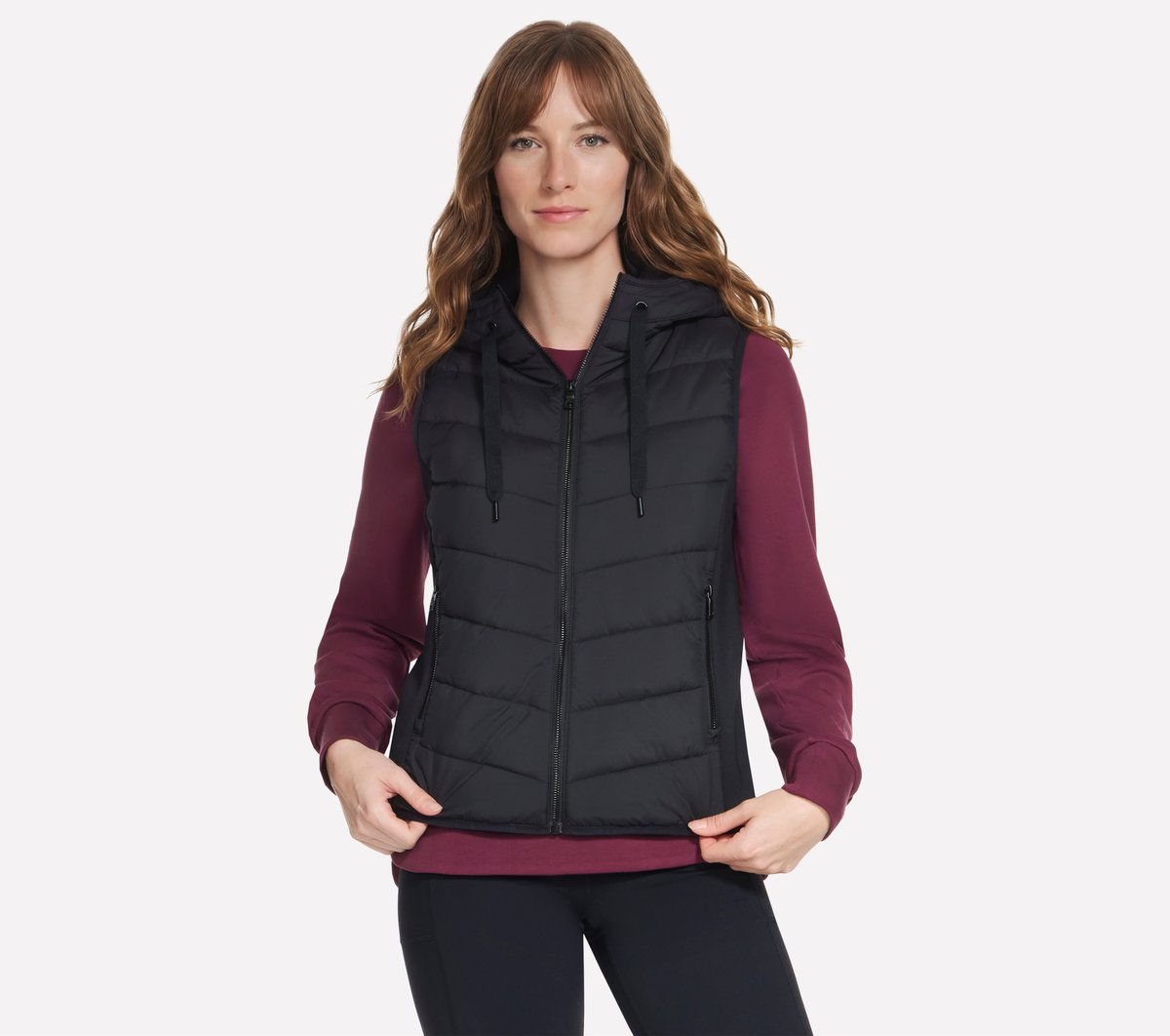 Women Skechers Performance Elite Cozy Fit Hooded Vest