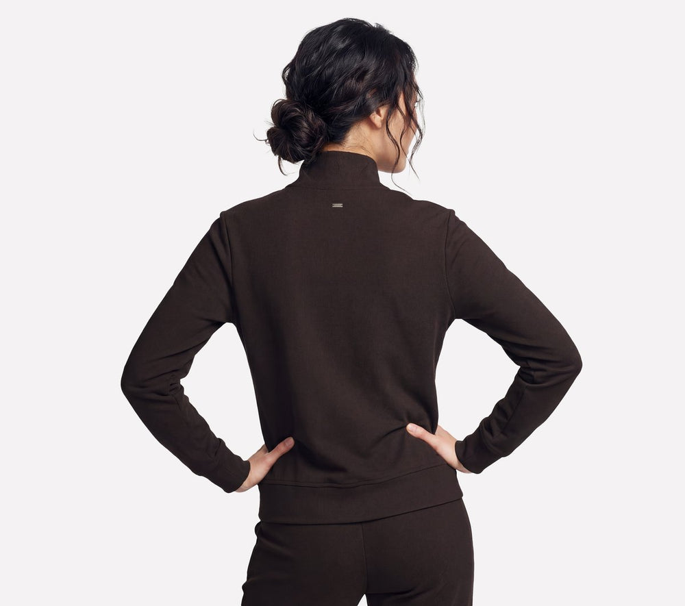 Women Skechers GO Luxe Rib Everyday Full Zip Jacket