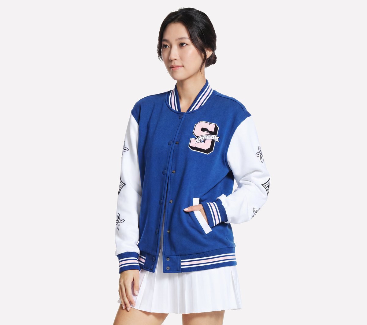 Women Skechers Varsity Jacket