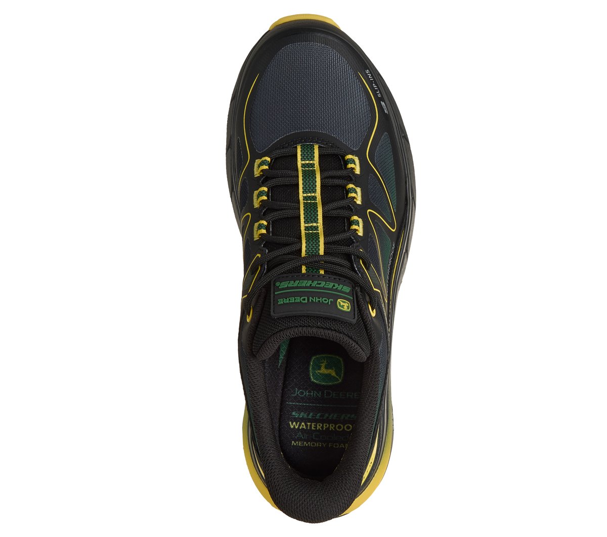 Men Skechers Slip-ins John Deere Waterproof Relaxed Fit: D'Lux Pro - Reel Cutting