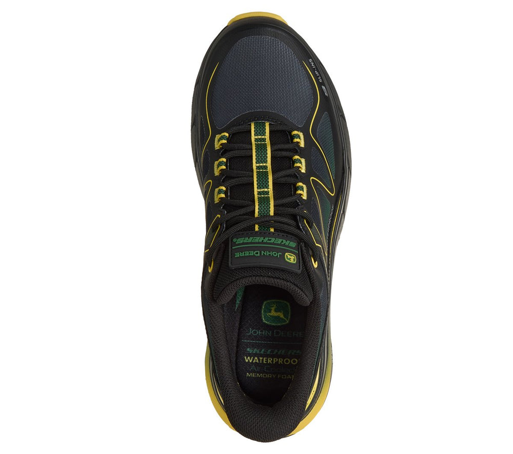 Men Skechers Slip-ins John Deere Waterproof Relaxed Fit: D'Lux Pro - Reel Cutting