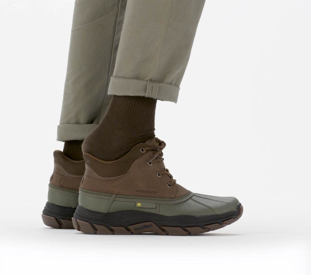 Men Skechers Slip-ins John Deere Waterproof Relaxed Fit: Respected - Swamper