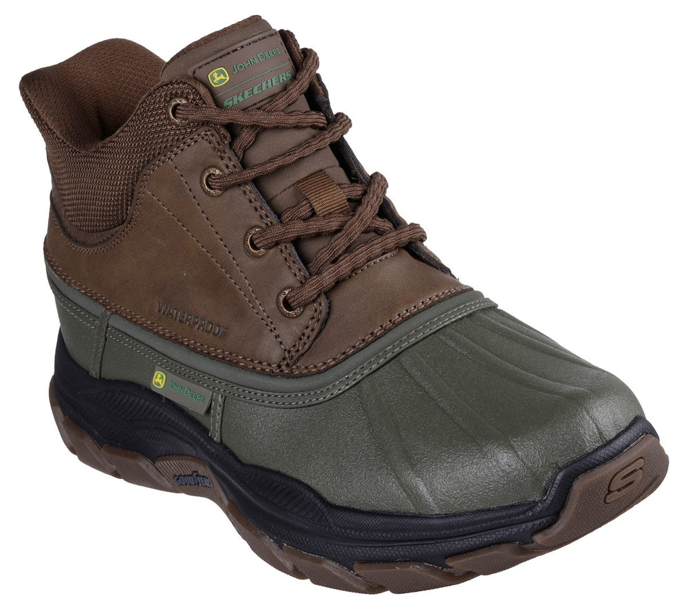 Men Skechers Slip-ins John Deere Waterproof Relaxed Fit: Respected - Swamper