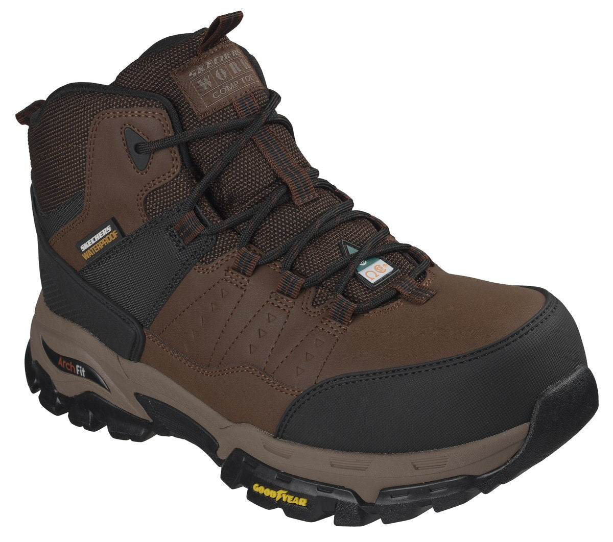 Men Skechers Work Waterproof: Arch Fit Tarver CT